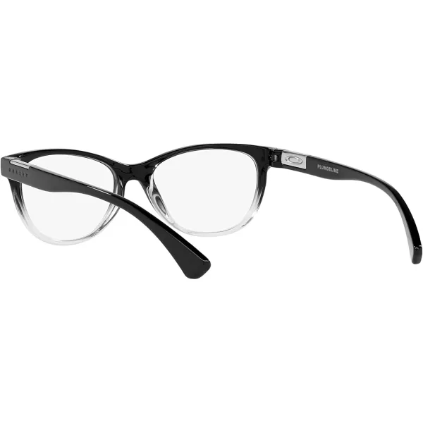 imageOakley Womens Ox8146 Plungeline Round Prescription Eyewear FramesPolished Black FadeDemo Lens