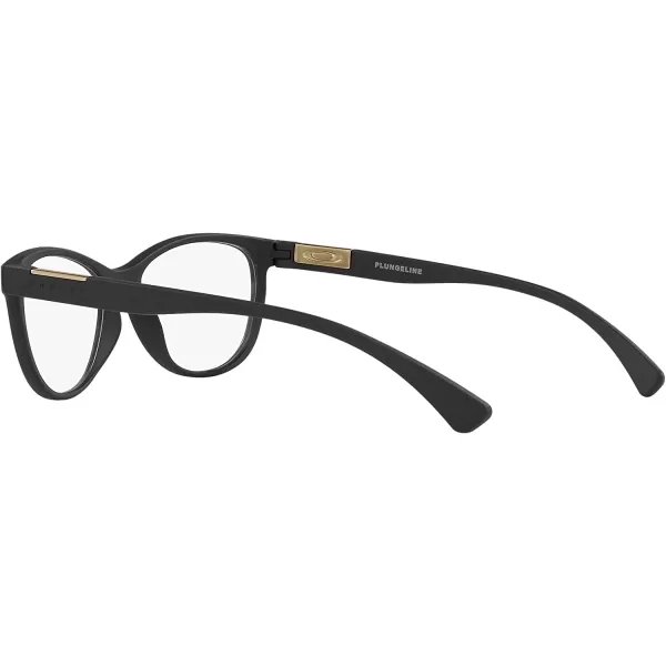imageOakley Womens Ox8146 Plungeline Round Prescription Eyewear FramesSatin BlackDemo Lens