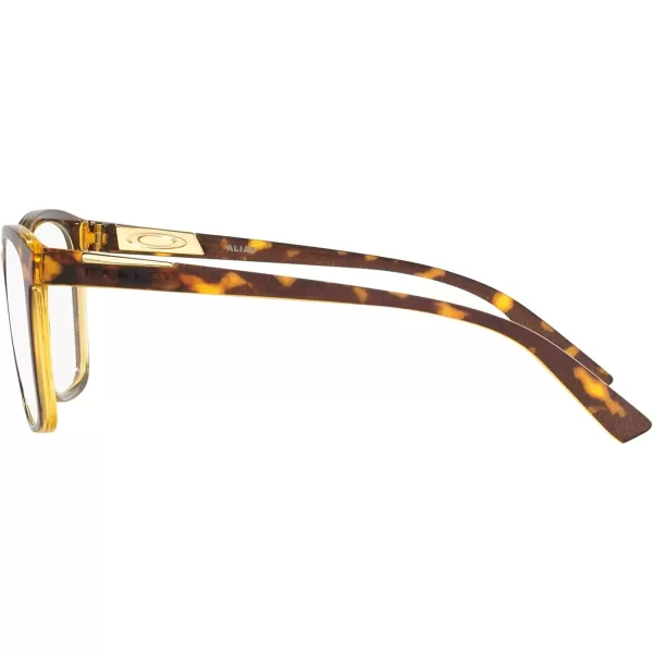 imageOakley Womens Ox8155 Alias Butterfly Prescription Eyeglass FramesAmber Brown TortoiseDemo Lens