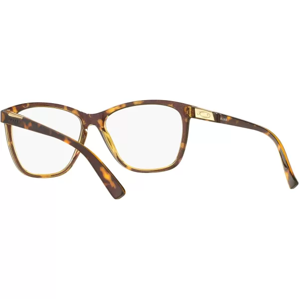 imageOakley Womens Ox8155 Alias Butterfly Prescription Eyeglass FramesAmber Brown TortoiseDemo Lens