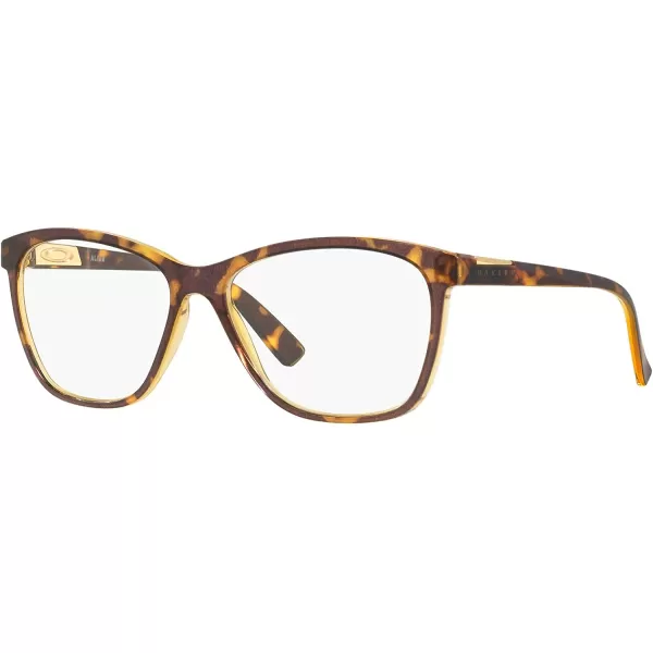 imageOakley Womens Ox8155 Alias Butterfly Prescription Eyeglass FramesAmber Brown TortoiseDemo Lens