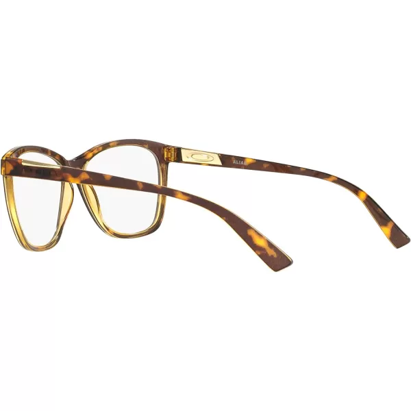 imageOakley Womens Ox8155 Alias Butterfly Prescription Eyeglass FramesAmber Brown TortoiseDemo Lens