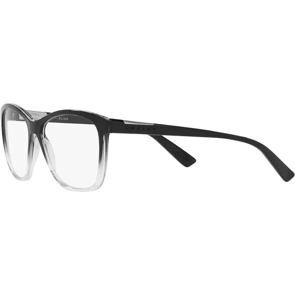 imageOakley Womens Ox8155 Alias Butterfly Prescription Eyeglass FramesPolished Black FadeDemo Lens