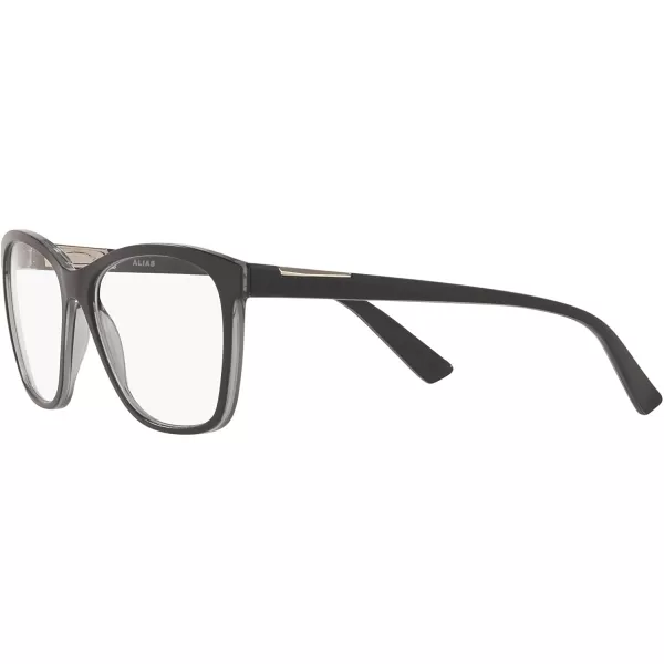 imageOakley Womens Ox8155 Alias Butterfly Prescription Eyeglass FramesPolished Shadow GreyDemo Lens