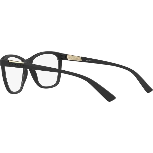 imageOakley Womens Ox8155 Alias Butterfly Prescription Eyeglass FramesSatin BlackDemo Lens