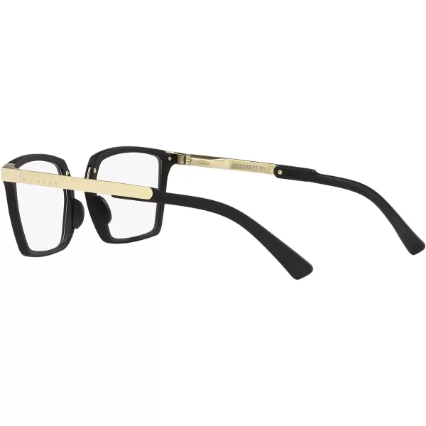 imageOakley Womens Ox8160 Side Swept Rx Square Prescription Eyeglass FramesSatin BlackDemo Lens