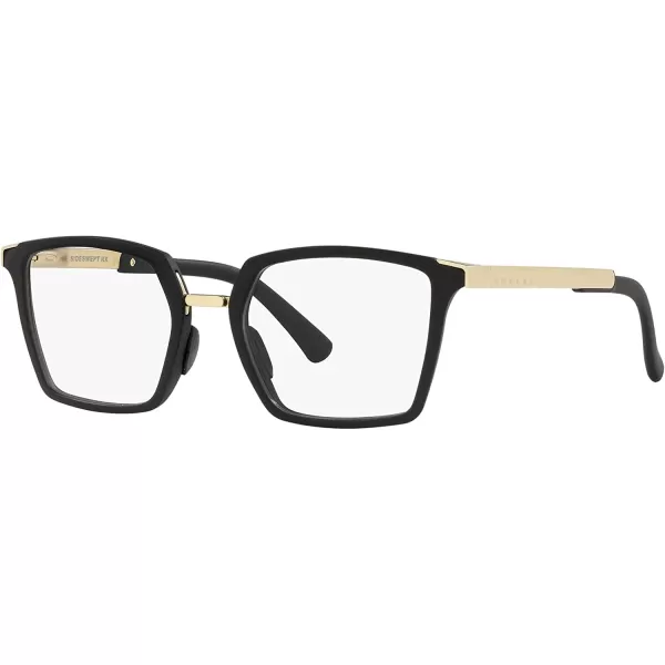 imageOakley Womens Ox8160 Side Swept Rx Square Prescription Eyeglass FramesSatin BlackDemo Lens