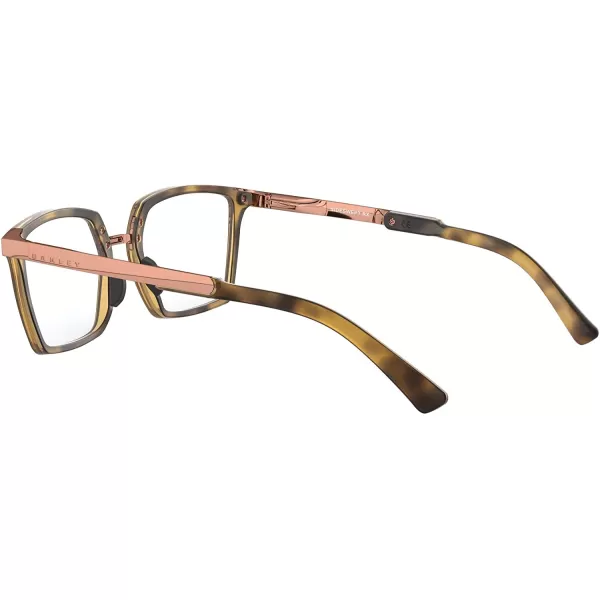 imageOakley Womens Ox8160 Side Swept Rx Square Prescription Eyeglass FramesSatin Brown TortoiseDemo Lens