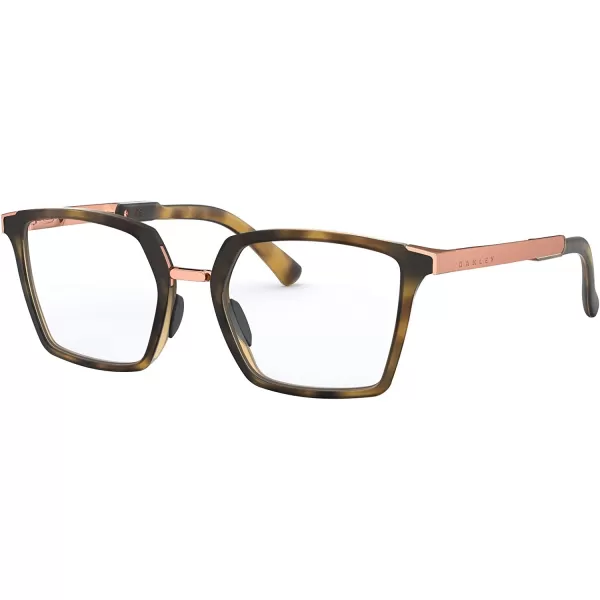 imageOakley Womens Ox8160 Side Swept Rx Square Prescription Eyeglass FramesSatin Brown TortoiseDemo Lens