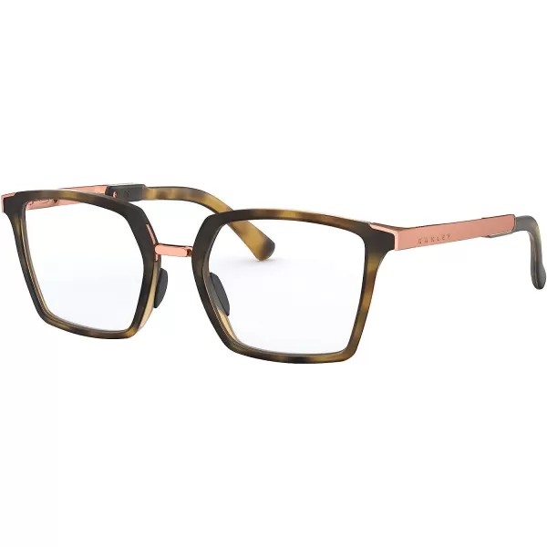imageOakley Womens Ox8160 Side Swept Rx Square Prescription Eyeglass FramesSatin Brown TortoiseDemo Lens