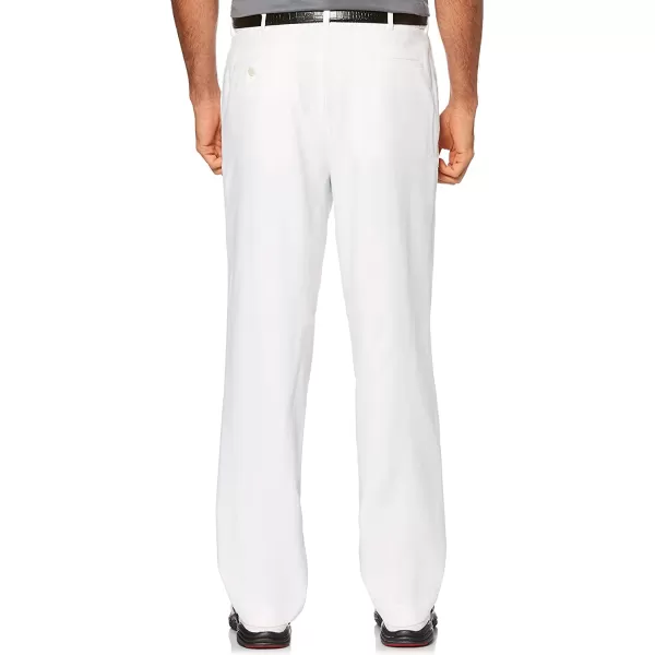 imagePGA TOUR Mens Flat Front Golf Pant with Expandable Waistband Waist Size 3044 Big amp TallBright White