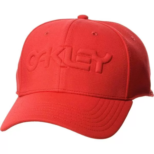imageOakley 6 Panel Stretch Hat EmbossedHigh Risk Red