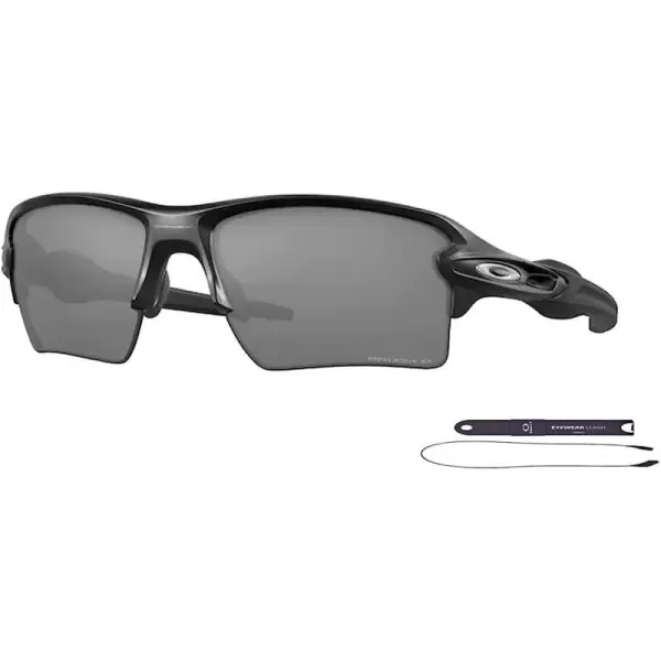 imageOakley Flak 20 XL OO9188 Sunglasses For Men BUNDLE Leash Designer iWear Care KitMatte Black  Prizm Black Polarized