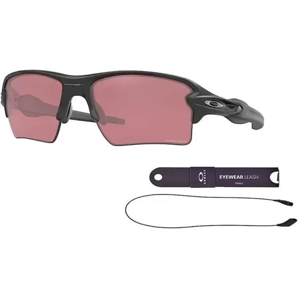 imageOakley Flak 20 XL OO9188 Sunglasses For Men BUNDLE Leash Designer iWear Care KitSteel  Prizm Dark Golf