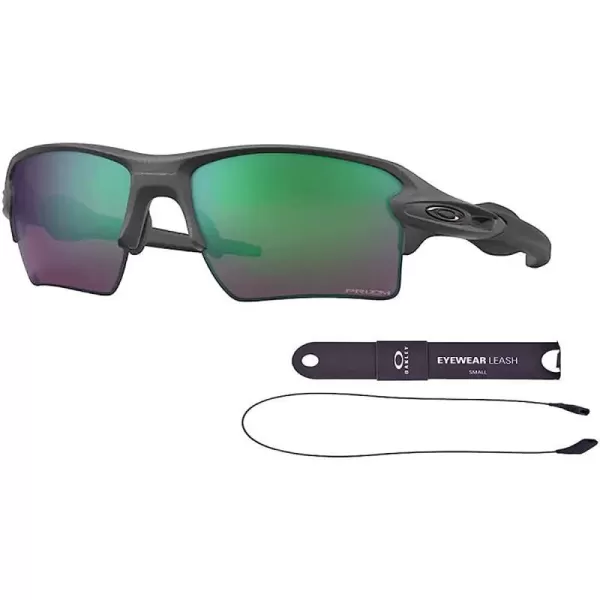 imageOakley Flak 20 XL OO9188 Sunglasses For Men BUNDLE Leash Designer iWear Care KitSteel  Prizm Road Jade