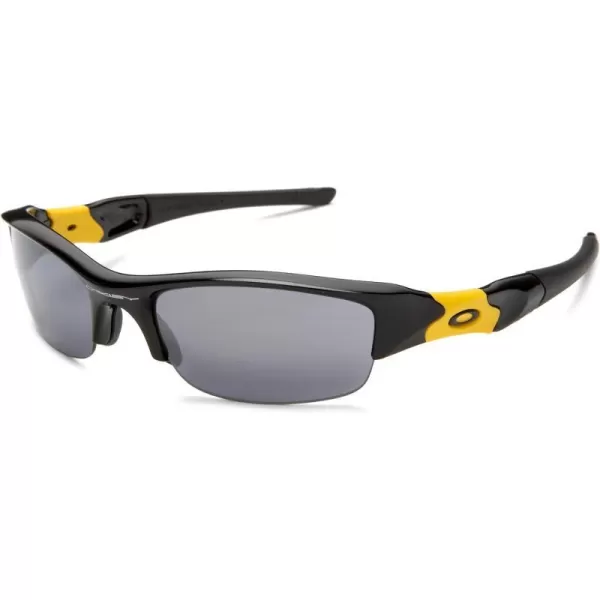 imageOakley Flak Jacket 43 Polarized Replacement Sunglasses LensesLivestrong Jet Black FrameBlack Lens