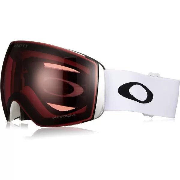 imageOakley Flight Deck L Snow GoggleMatte White StrapPrizm Snow Garnet Lens