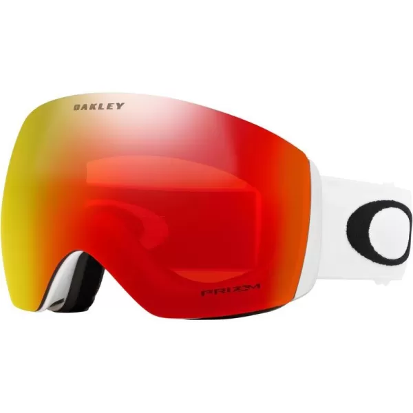 Matte White Strap/Prizm Snow Torch Iridium Lens