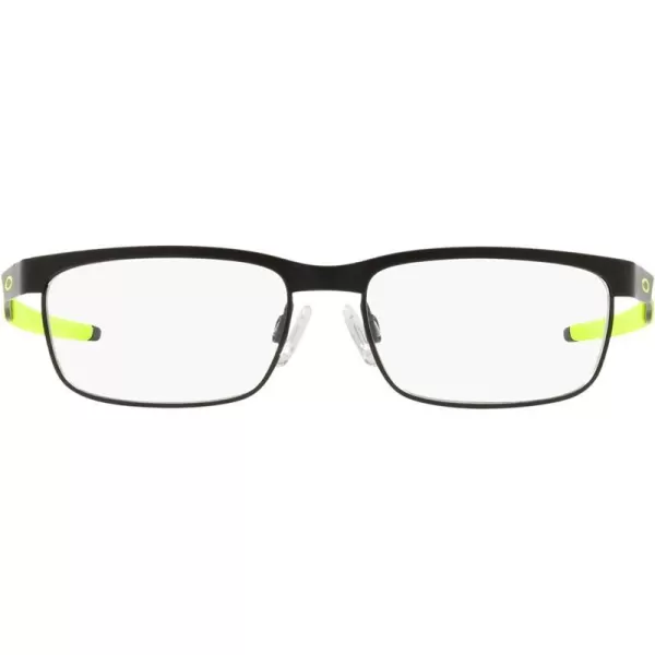 imageOakley Kids Oy3002 Steel Plate Xs Rectangular Prescription Eyewear FramesSatin Black on GreenDemo Lens