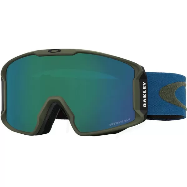 imageOakley Line Miner Snow Goggle LargeSized FitArmygrn Blueshade Prizm Jade Iridium