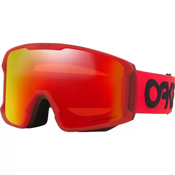 imageOakley Line Miner Snow Goggle LargeSized FitB1B Redline PRIZM Snow Torch Iridium