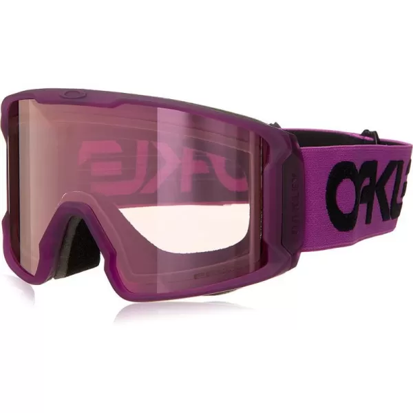 imageOakley Line Miner Snow Goggle LargeSized FitB1b Ultra Purple PRIZM Snow HI Pink