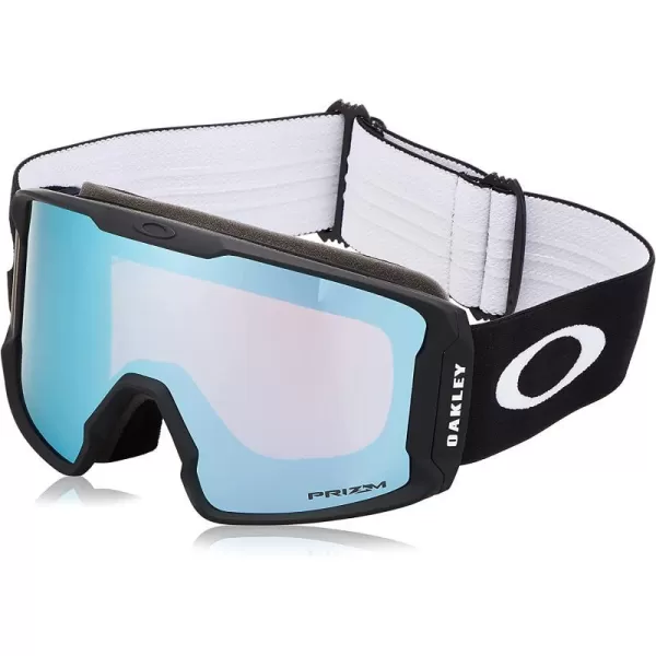 imageOakley Line Miner Snow Goggle LargeSized FitBlack Prizm Snow Sapphire Iridium amp Prizm Clear