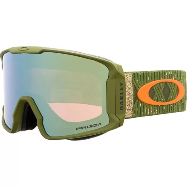 imageOakley Line Miner Snow Goggle LargeSized FitGreen Prizm Sage Gold Iridium