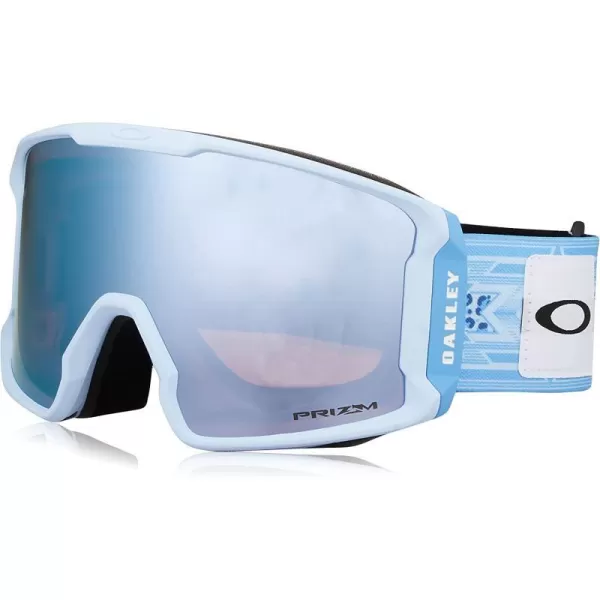 imageOakley Line Miner Snow Goggle LargeSized FitJamie Sig Blue Print PRIZM Snow Sapphire Iridium