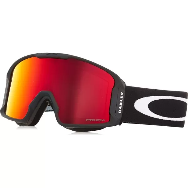 imageOakley Line Miner Snow Goggle LargeSized FitMatte Black PRIZM Snow Torch Iridium