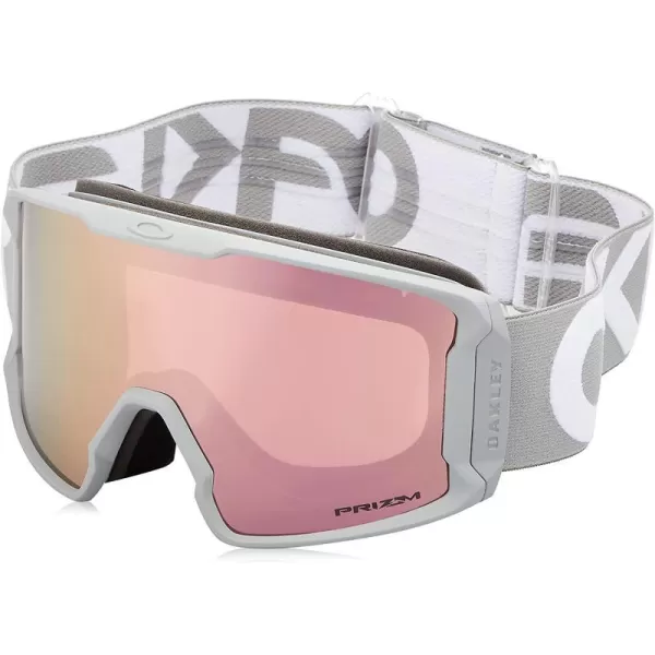 imageOakley Line Miner Snow Goggle LargeSized FitMatte Grey Prizm Rose Gold Iridium