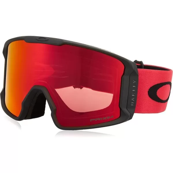 imageOakley Line Miner Snow Goggle LargeSized FitRedline PRIZM Snow Torch Iridium