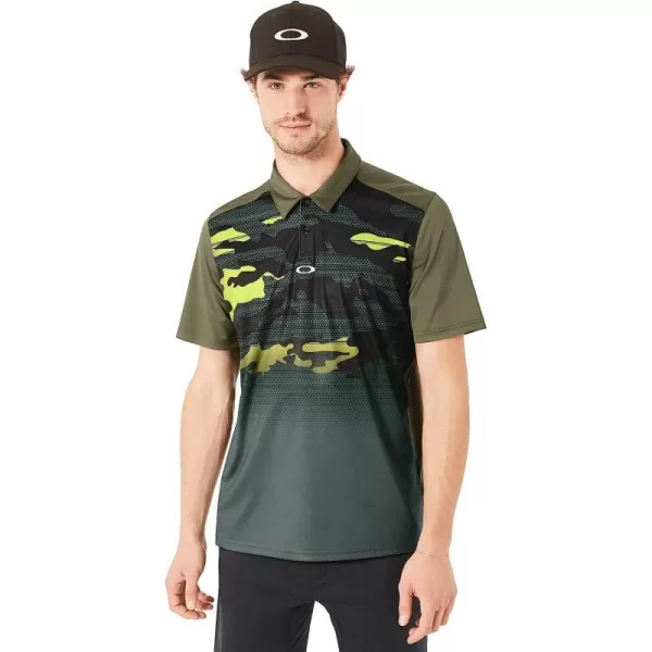 imageOakley Men Deep Rough Camo PoloDark Brush