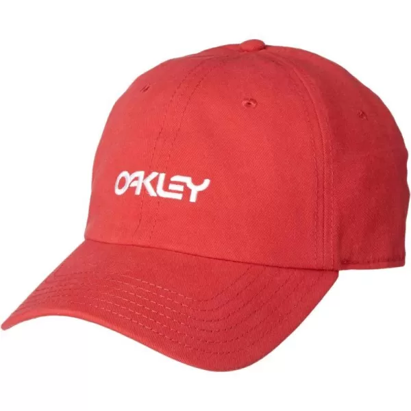 imageOakley Mens 6 Panel Washed Cotton HatRed Line