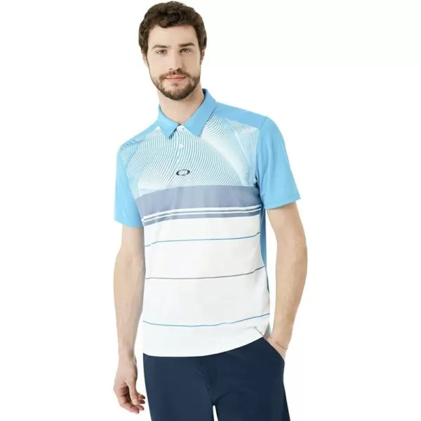 imageOakley Mens Aero Motion Block PoloAtomic Blue