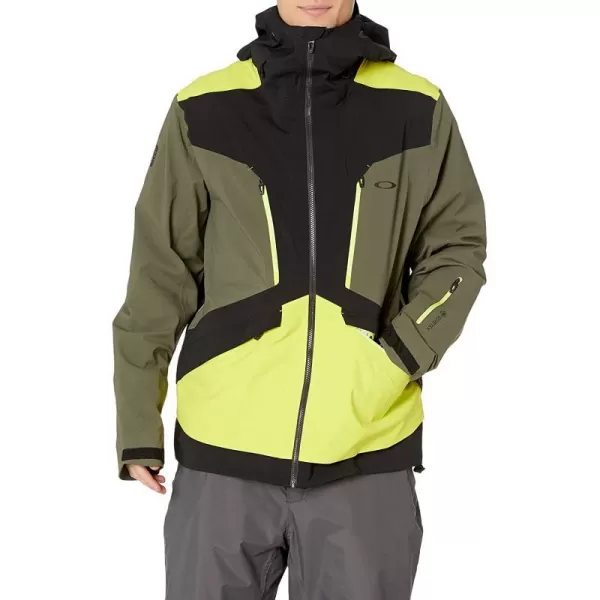 imageOakley Mens Alpine Shell 3L GoreTex Jacket  3DEngineered Articulated Sleeves  Winter Jackets for MenBlackout