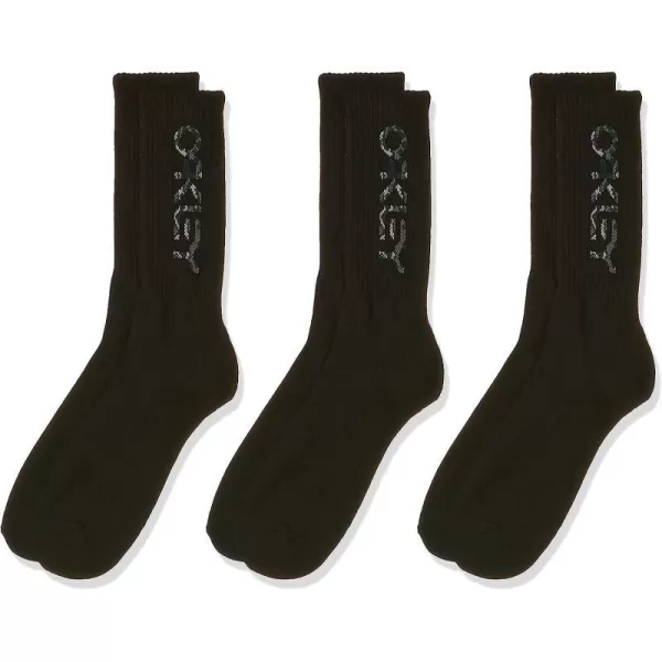 imageOakley Mens B1b Socks 20 3 PcsBlackout