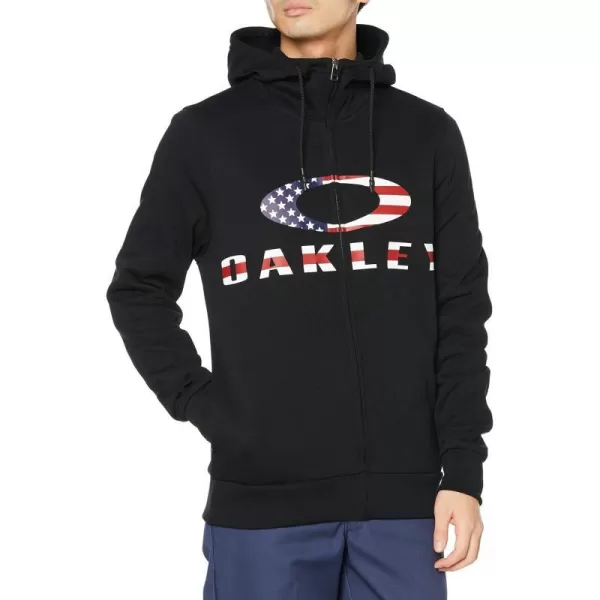 imageOakley Mens Bark Fz HoodieBlackAmerican Flag