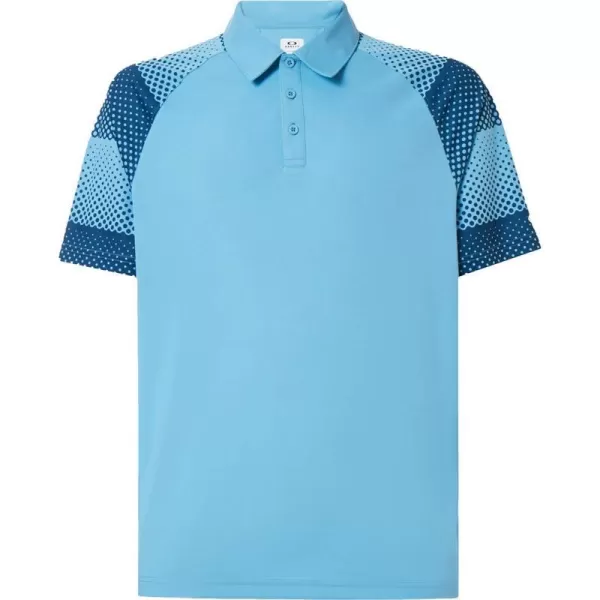 imageOakley Mens Dot Sleeves PoloAviator Blue