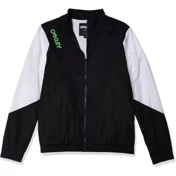 imageOakley Mens Full Zip Nylon Track Jacket  Jackets for Men  Sweatshirts for Men  Mens Windbreaker JacketsBlackout