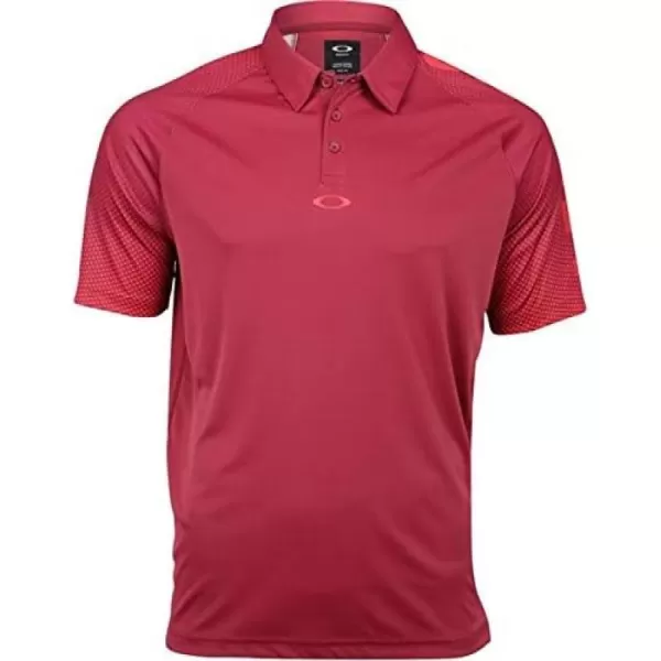 imageOakley Mens Graphic Logo Sleeves PoloRaspberry