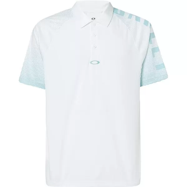 imageOakley Mens Graphic Logo Sleeves PoloWhite