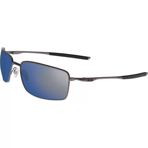 imageOakley Mens OO4075 Square Wire Rectangular Metal SunglassesCementIce Iridium