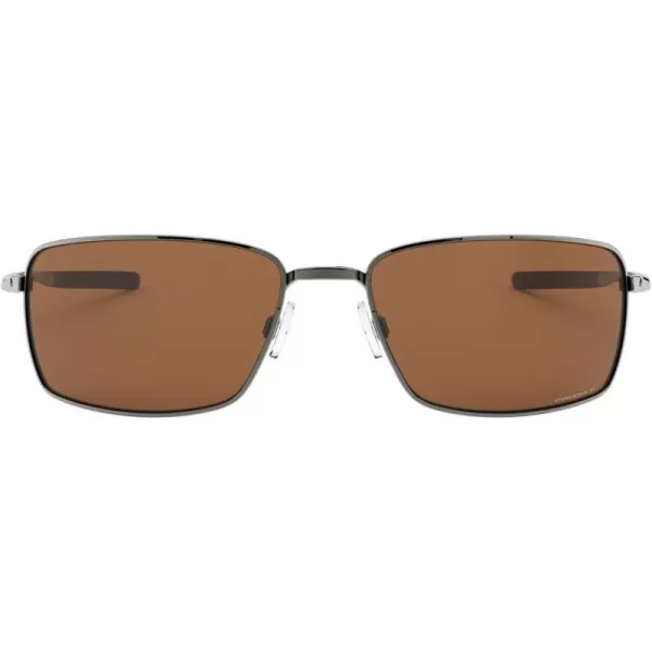 imageOakley Mens OO4075 Square Wire Rectangular Metal SunglassesTungstenPrizm Tungsten Polarized