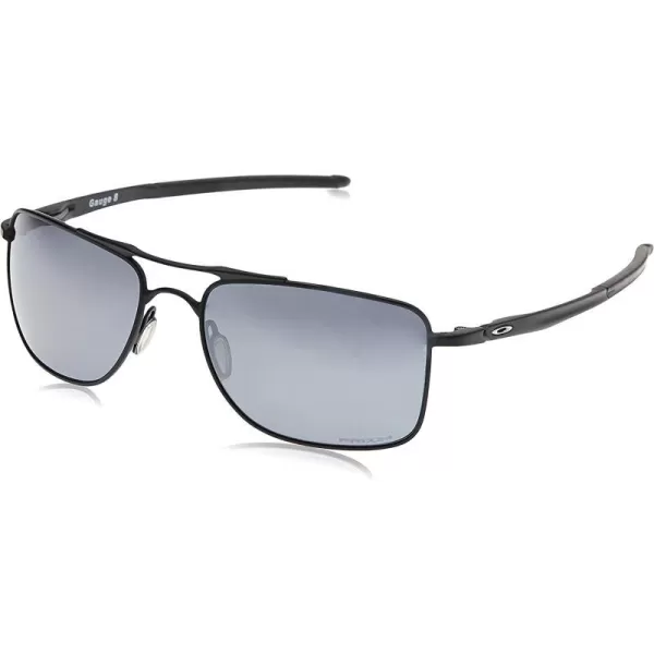 imageOakley Mens OO4124 Gauge 8 Rectangular Sunglasses Matte BlackPrizm Black Polarized 62 mmOakley Mens OO4124 Gauge 8 Rectangular Sunglasses Matte BlackPrizm Black Polarized 62 mm