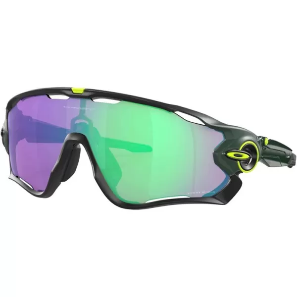 imageOakley Mens OO9290 Jawbreaker Shield SunglassesMatte Hunter GreenPrizm Road Jade