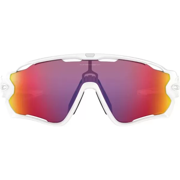 imageOakley Mens OO9290 Jawbreaker Shield SunglassesPolished WhitePrizm Road