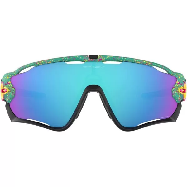 imageOakley Mens OO9290 Jawbreaker Shield SunglassesSplatter CelestePrizm Sapphire