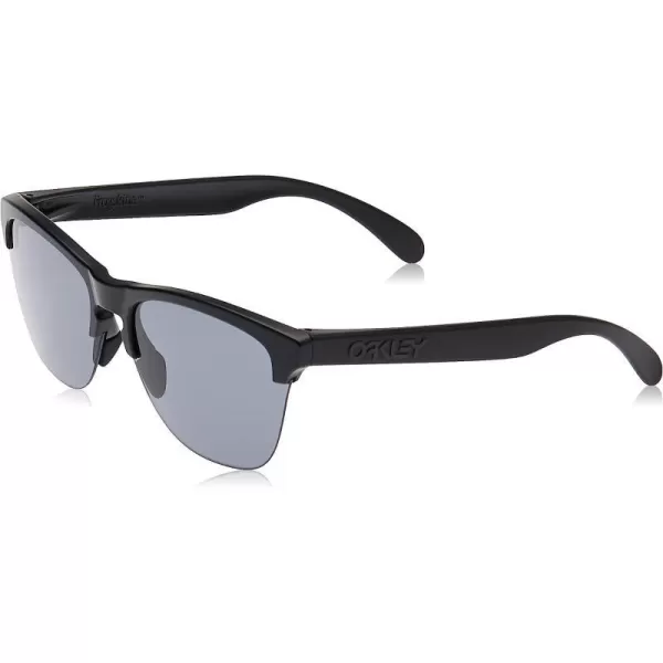 imageOakley Mens OO9374 Frogskins Lite Square Sunglasses Matte BlackGrey 63 mmOakley Mens OO9374 Frogskins Lite Square Sunglasses Matte BlackGrey 63 mm