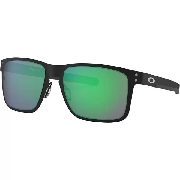 imageOakley Mens Oo4123 Holbrook Metal Square SunglassesMatte BlackJade Iridium